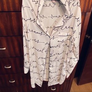 Victoria Secret Silk sleep shirt